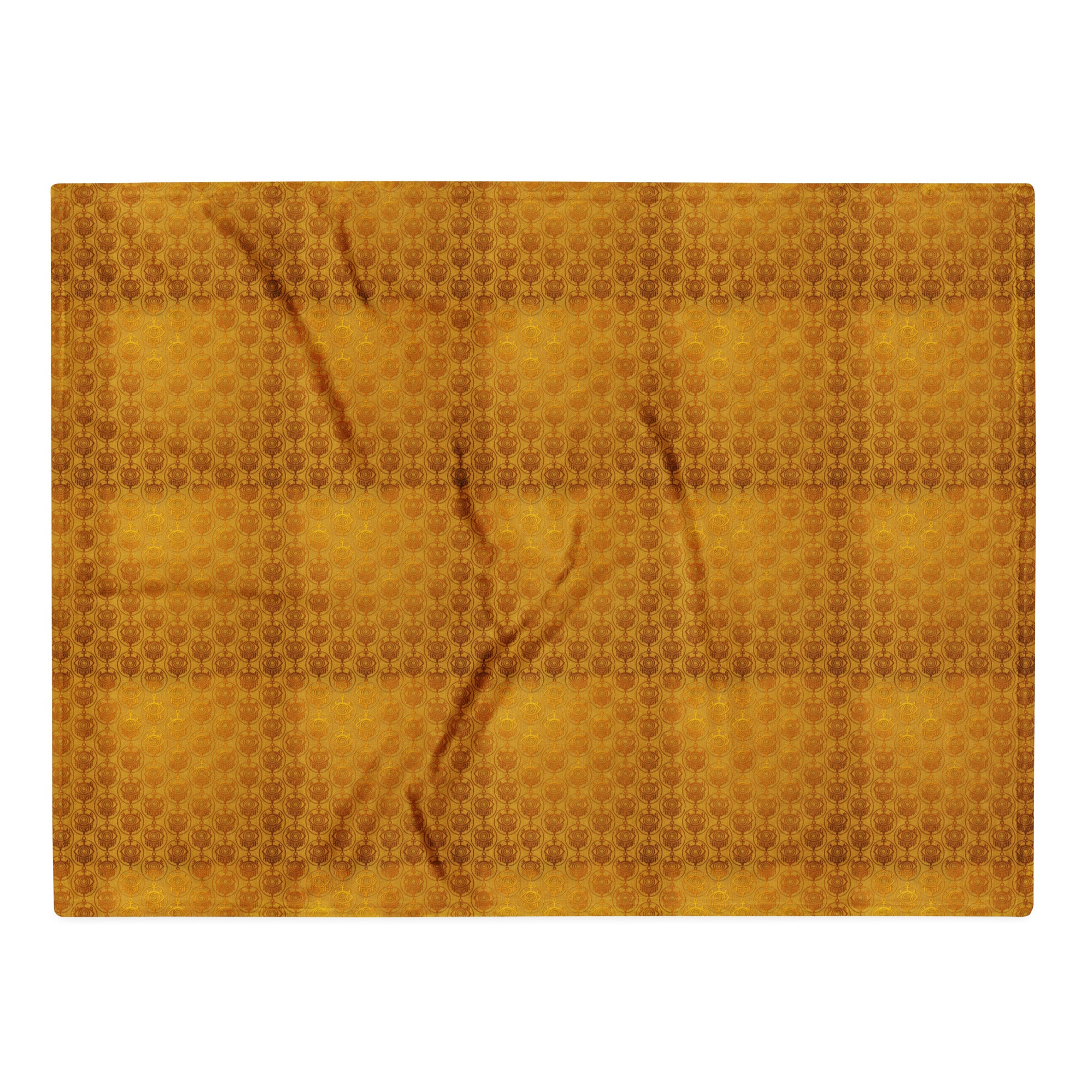 GoldCream MetallicLuxe Throw Blanket — front view 4 of 4
