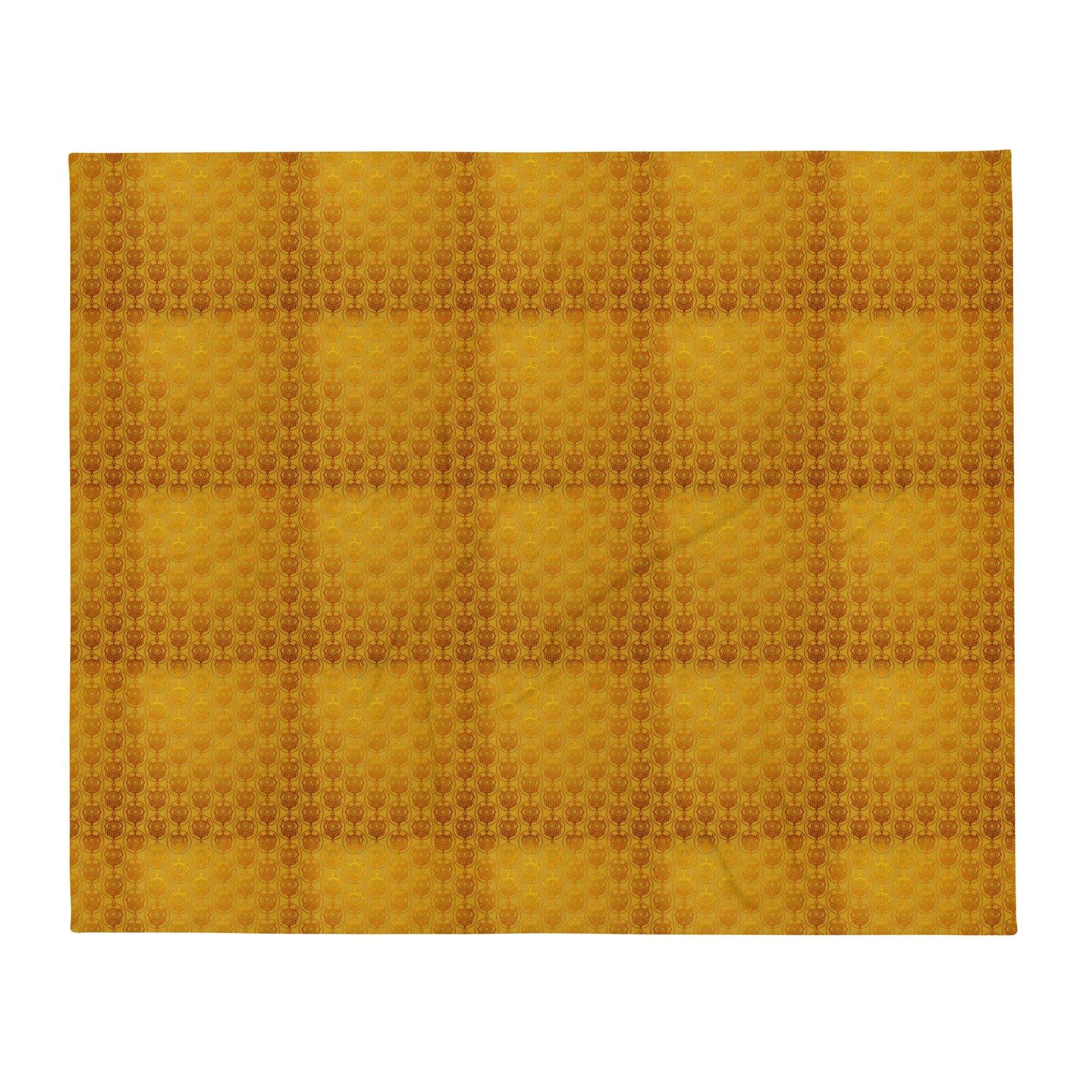 GoldCream MetallicLuxe Throw Blanket — front view 3 of 4