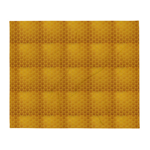 GoldCream MetallicLuxe Throw Blanket — front view 3 of 4