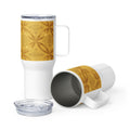 RADIANT SAFFRON TRAVEL MUG WITH HANDLE — SAFFRON GOLD — alternate view 2 of 2