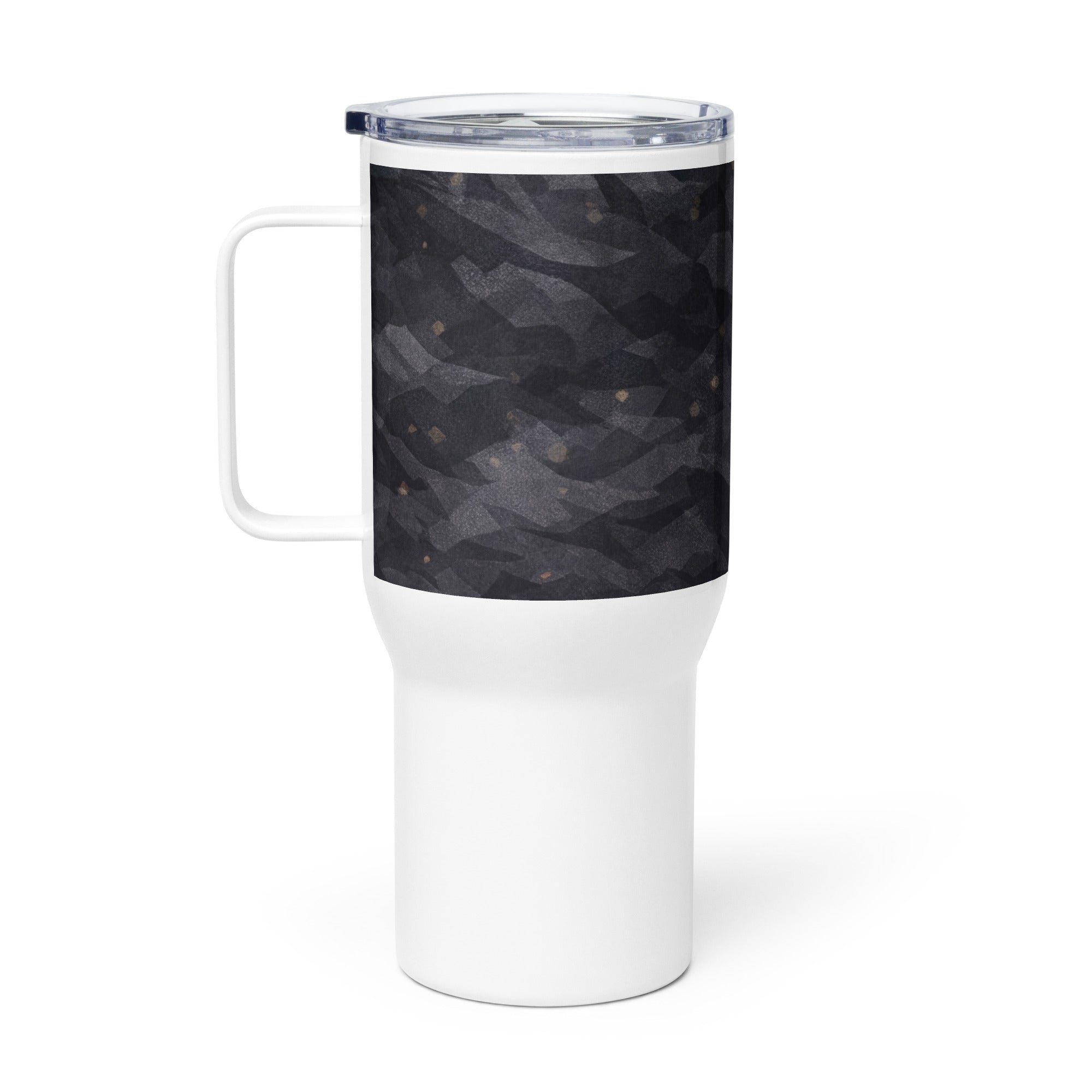 TITANIUM SMOKE TRAVEL MUG WITH HANDLE — TITANIUM SMOKE CAMOUFLAGE — alternate view 2 of 6