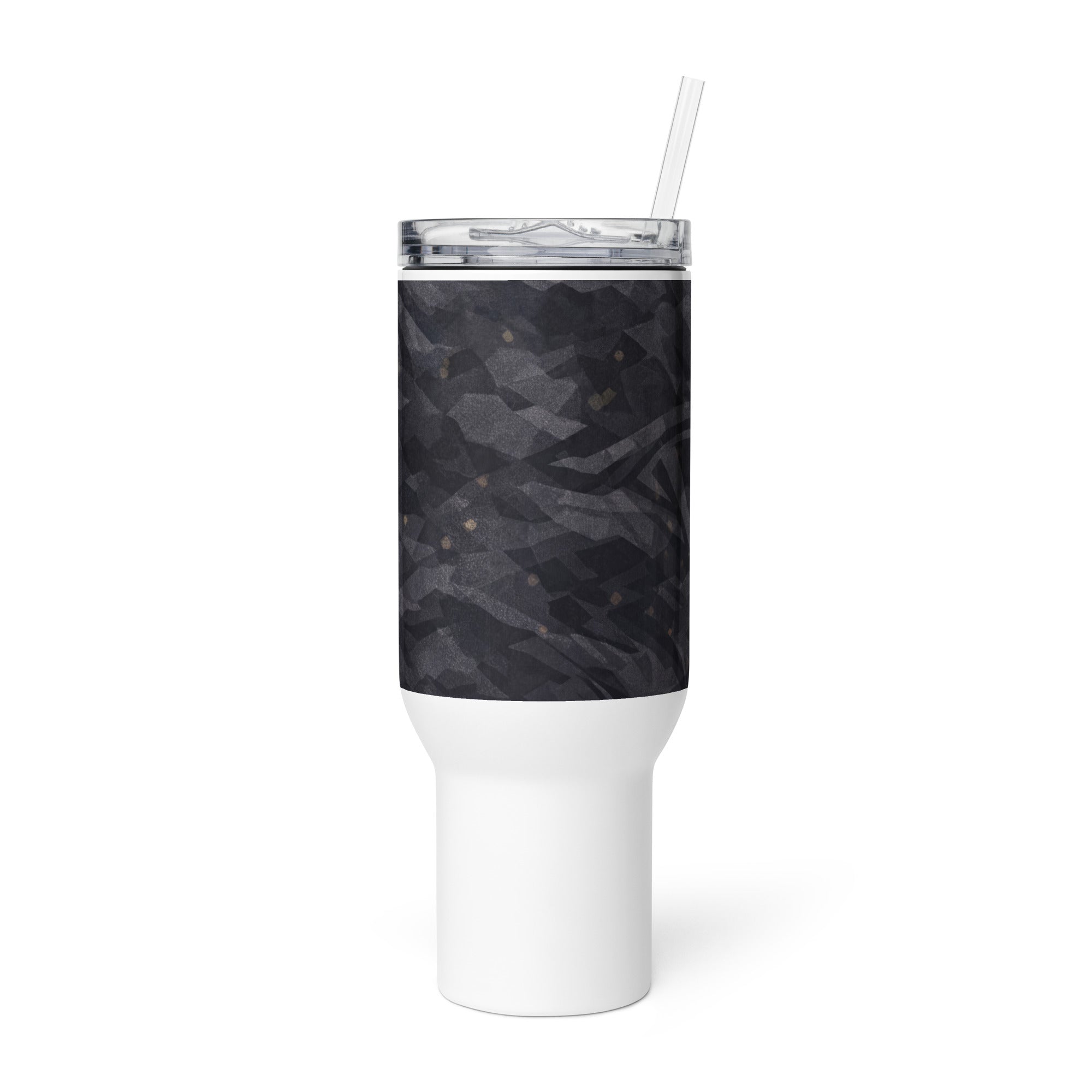 TITANIUM SMOKE TRAVEL MUG WITH HANDLE — TITANIUM SMOKE CAMOUFLAGE — alternate view 4 of 6