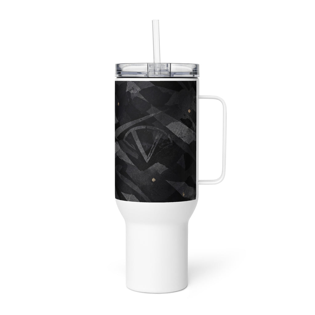 NOIR GRAPHITE TRAVEL MUG WITH HANDLE — NOIR OBSIDIAN CAMOUFLAGE — alternate view 5 of 6