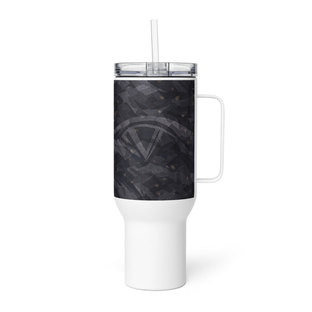 TITANIUM SMOKE TRAVEL MUG WITH HANDLE — TITANIUM SMOKE CAMOUFLAGE — alternate view 5 of 6