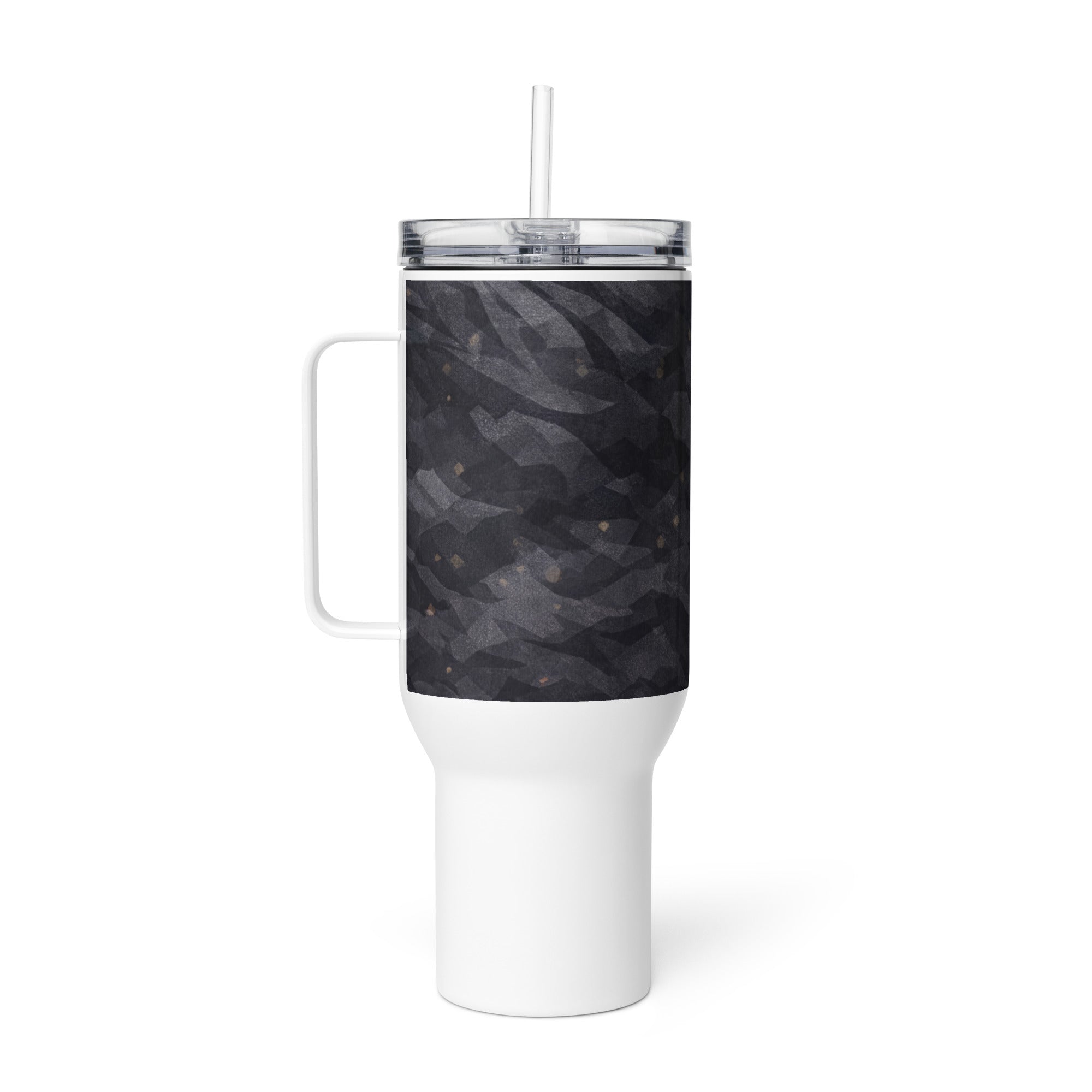 TITANIUM SMOKE TRAVEL MUG WITH HANDLE — TITANIUM SMOKE CAMOUFLAGE — alternate view 6 of 6