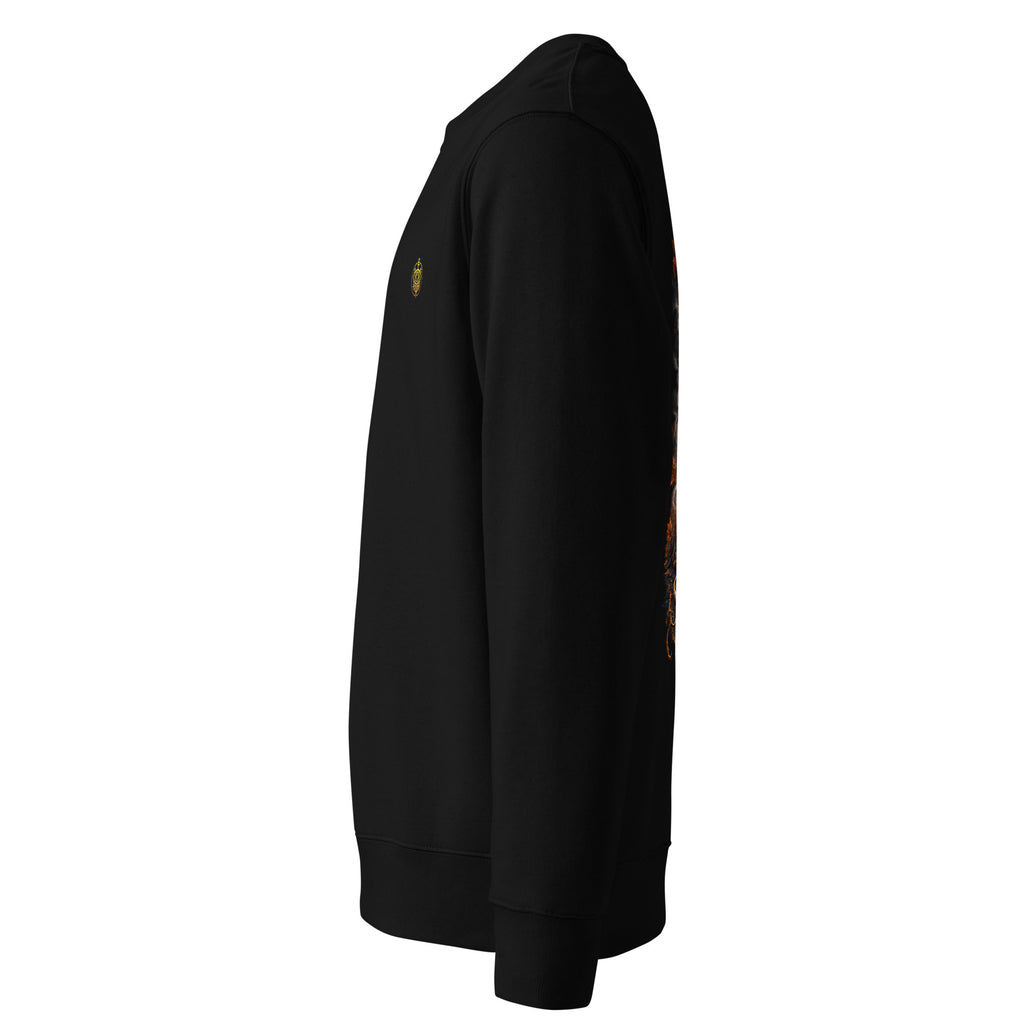 Black Sovereign Lantern Spectral Veil Edition crewneck, left side view