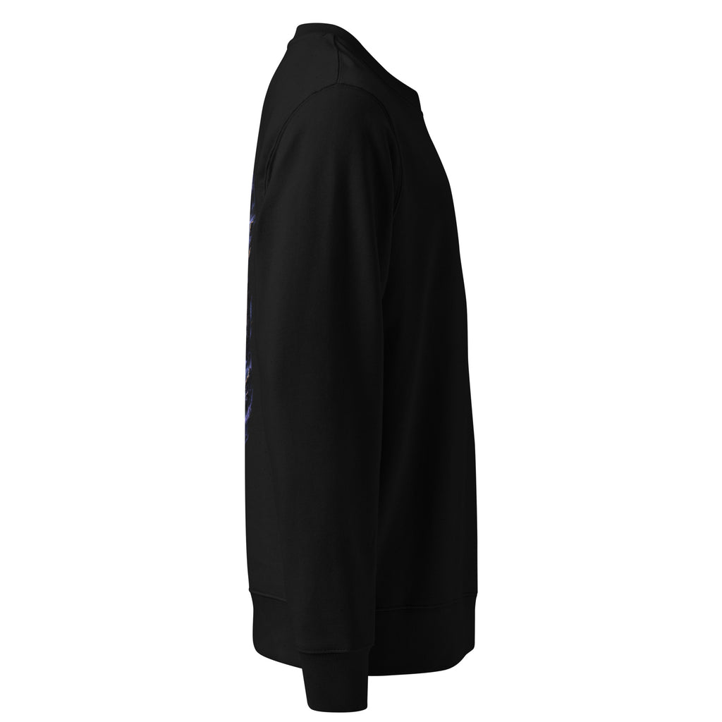 Black Celestial Watcher Spectral Veil Edition crewneck, right side view