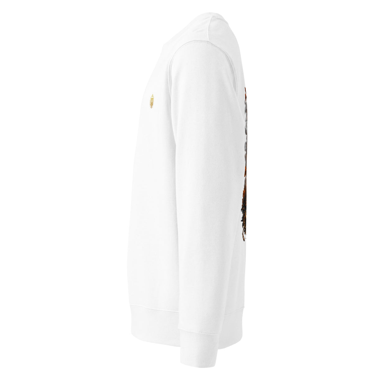 White Sovereign Lantern Spectral Veil Edition crewneck, left side view
