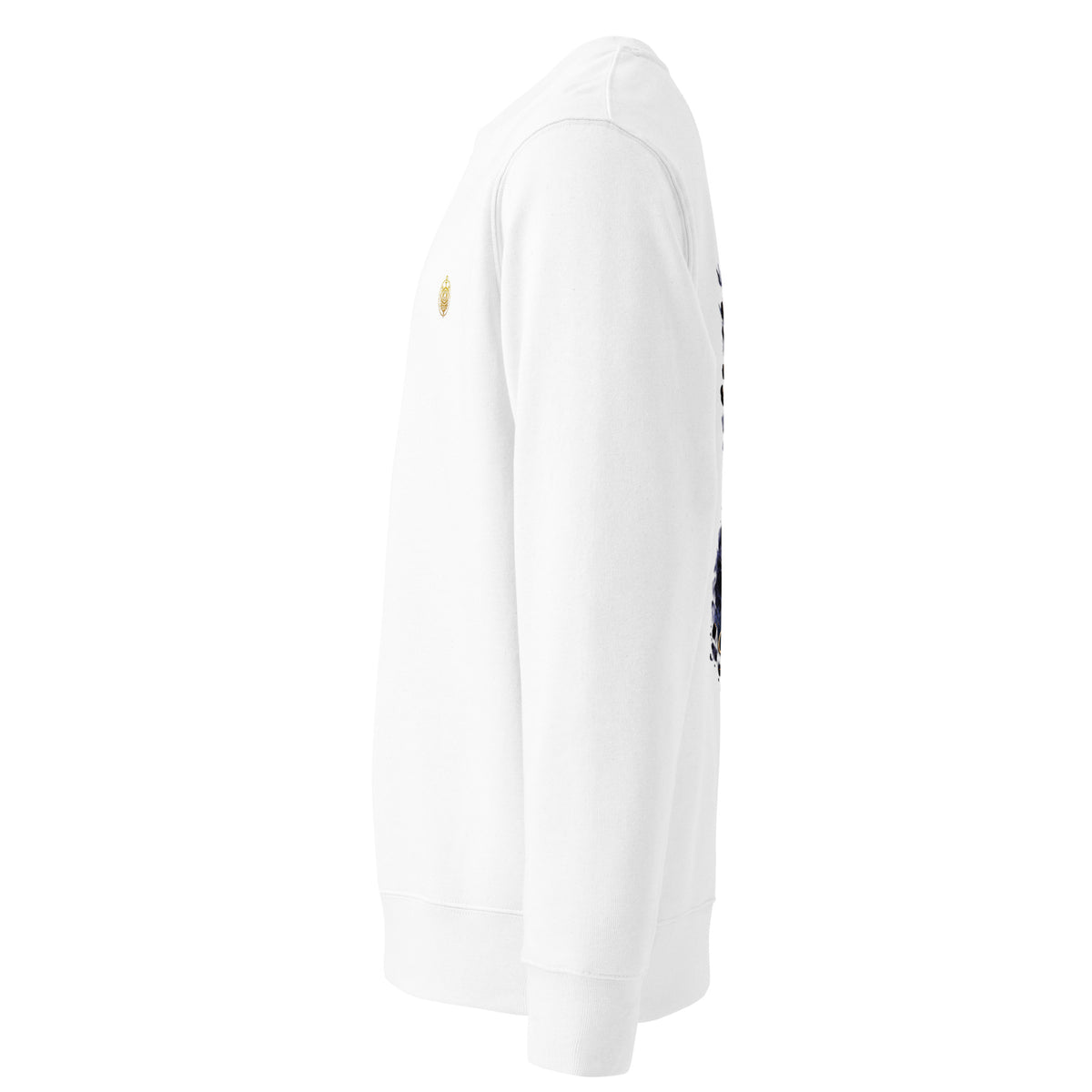White Celestial Watcher Spectral Veil Edition crewneck, left side view