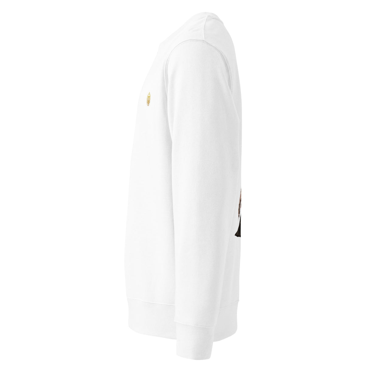 White Cathedral of Flesh Spectral Veil Edition crewneck, left side view