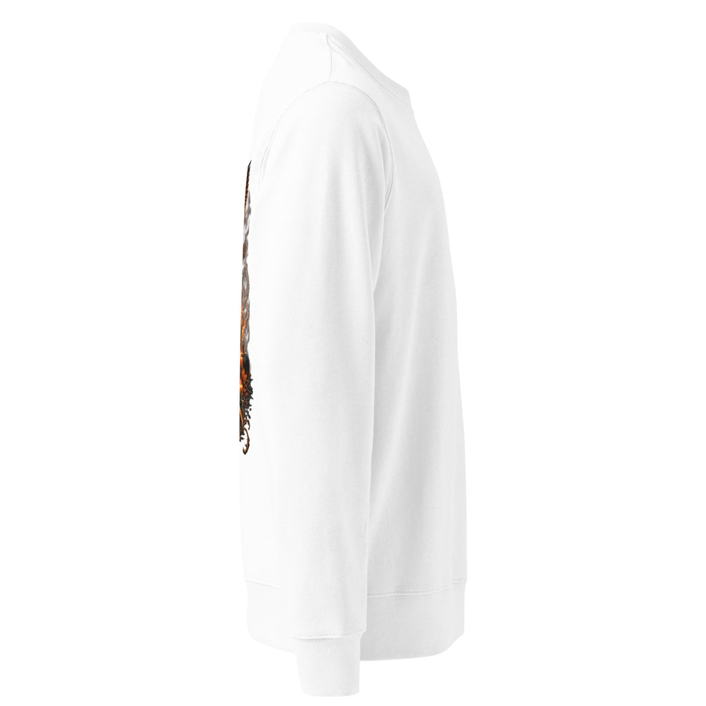 White Sovereign Lantern Spectral Veil Edition crewneck, right side view