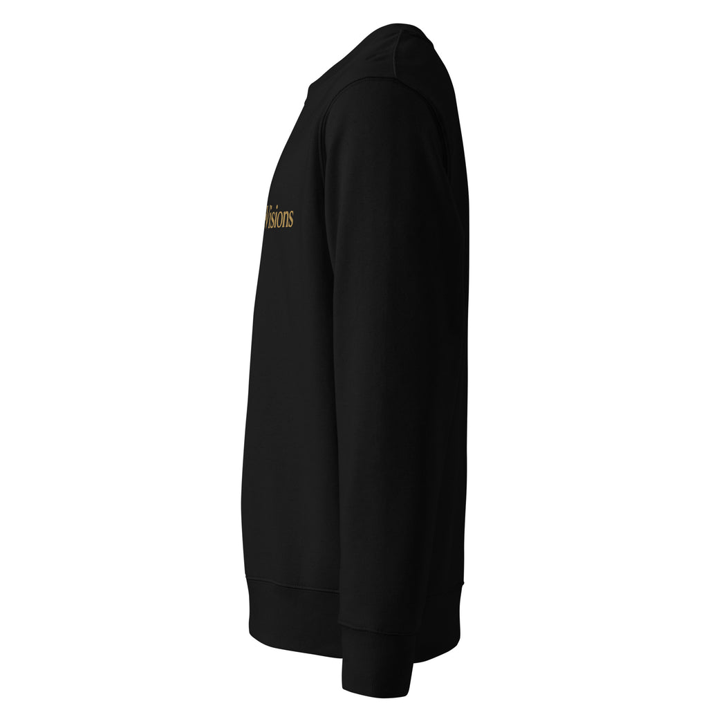 SwordEyeVisions Front Wordmark Sweatshirt — GoldCream — Black — alternate view 2 of 4