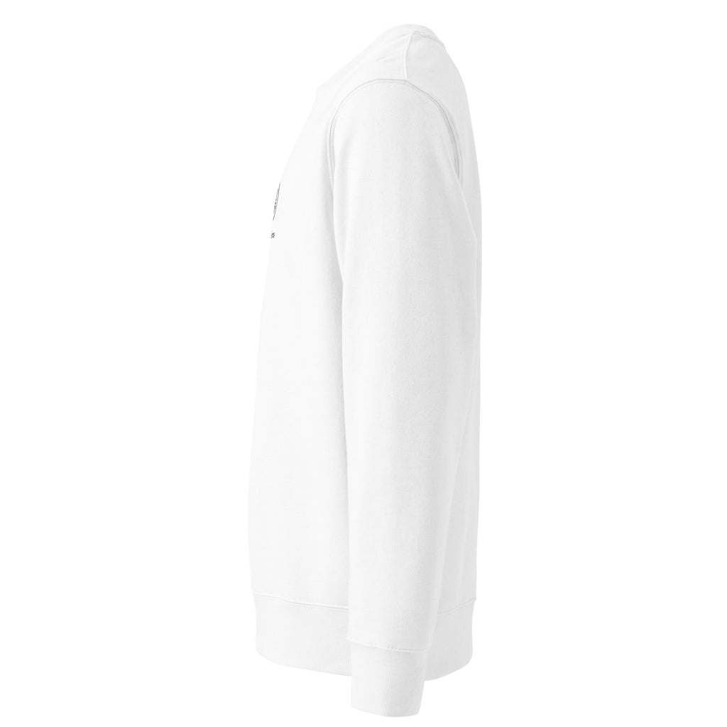 SEV Signature Crest Sweatshirt — GoldCream — White — Graphite Crest — alternate view 2 of 4