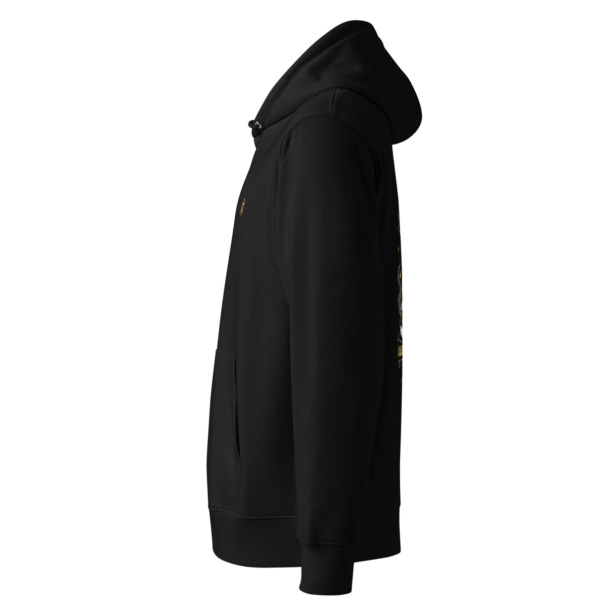 Black Aurelion Nocturne Spectral Veil Edition hoodie, left side view