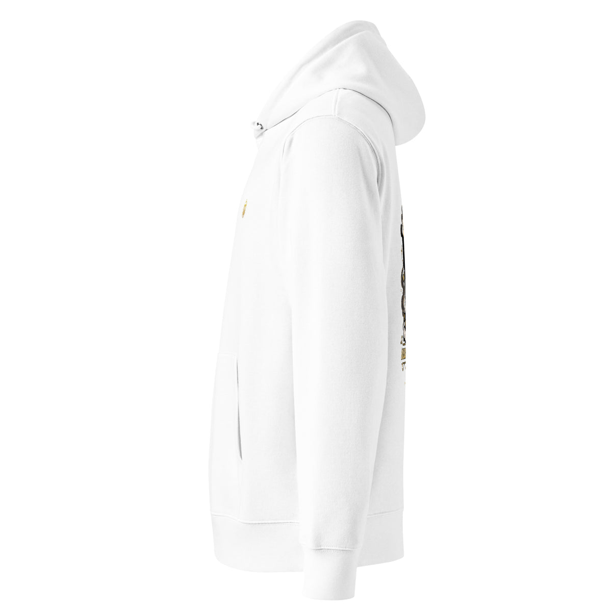 White Aurelion Nocturne Spectral Veil Edition hoodie, left side view