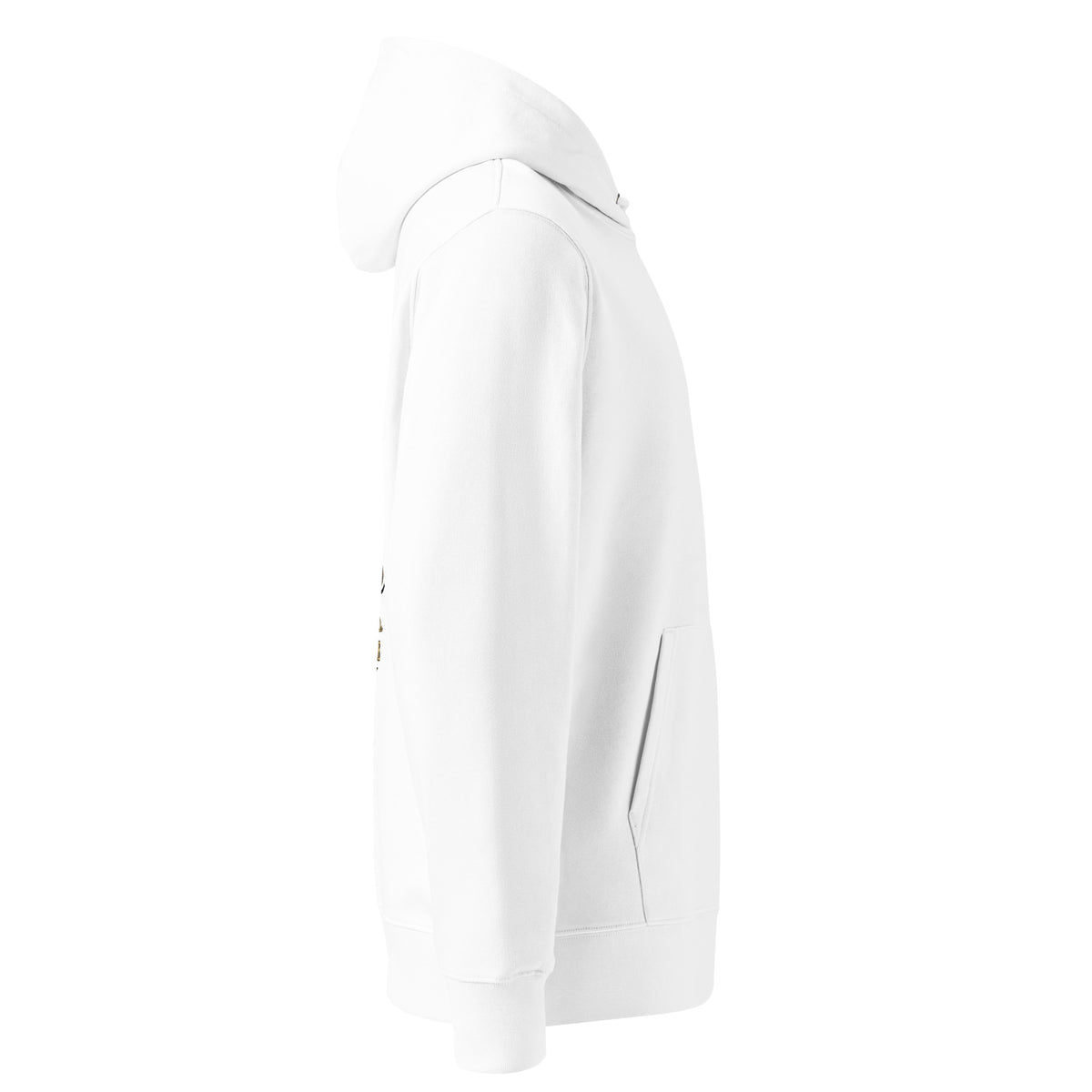 White Aurelion Nocturne Spectral Veil Edition hoodie, right side view