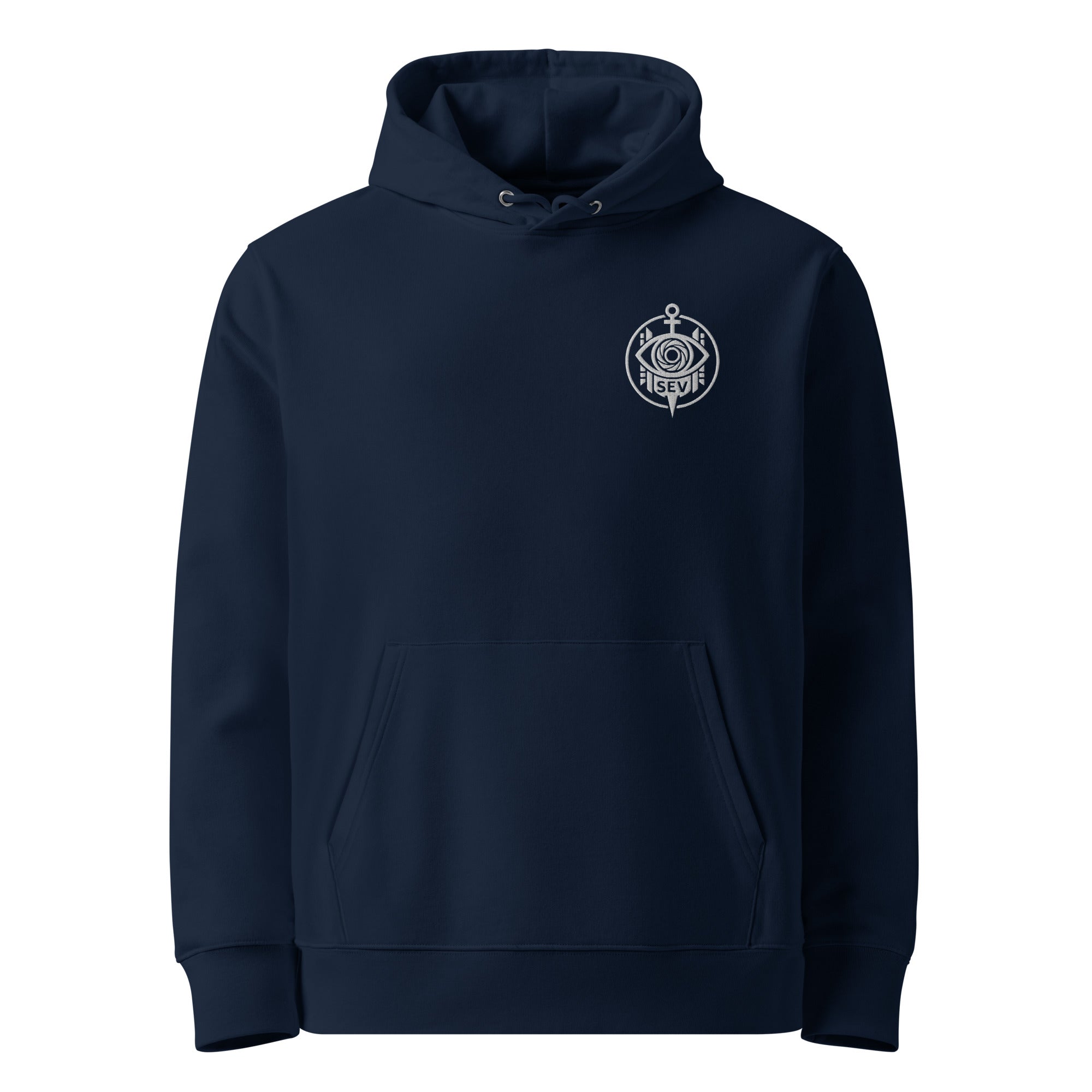 SEV Gold Emblem Hoodie — French Navy Edition — alternate view 1 of 4