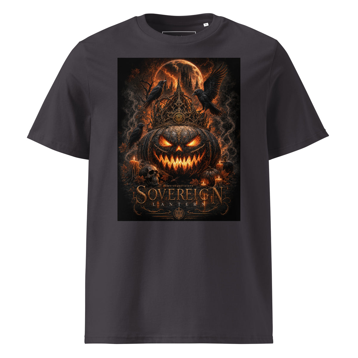 Sovereign Lantern Tee in Anthracite, front artwork