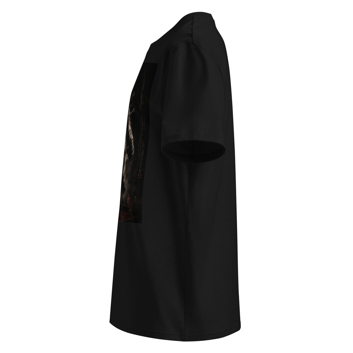 Crimson Reliquary Tee — Black — left view