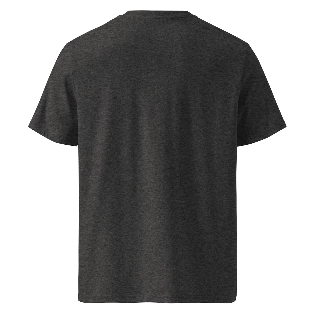 Crimson Reliquary Tee — Dark Heather Grey — back view