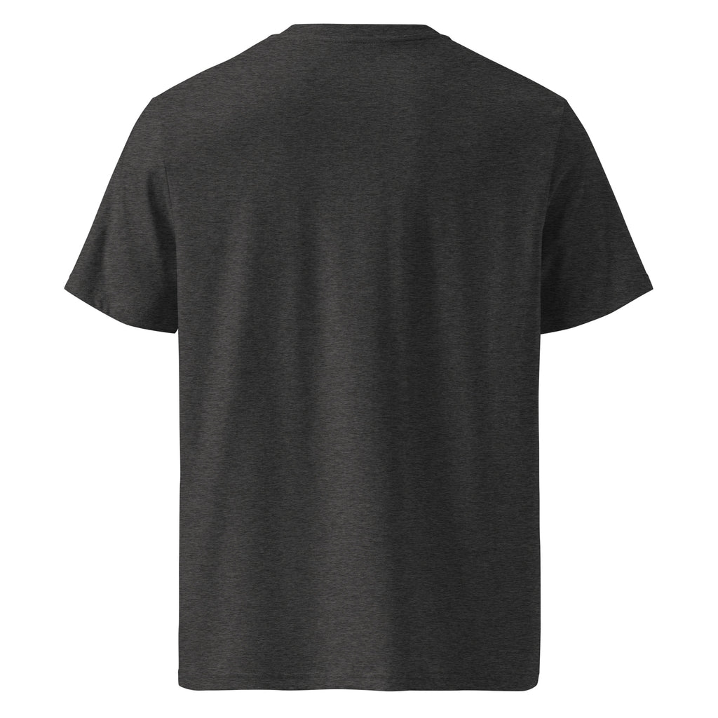 The Red Harvest Tee — Dark Heather Grey — back view