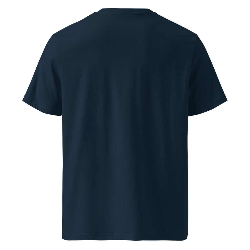 Crimson Reliquary Tee — French Navy — back view