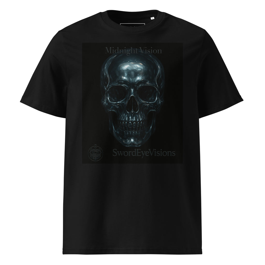 Midnight Vision organic cotton T-shirt in Black — front view