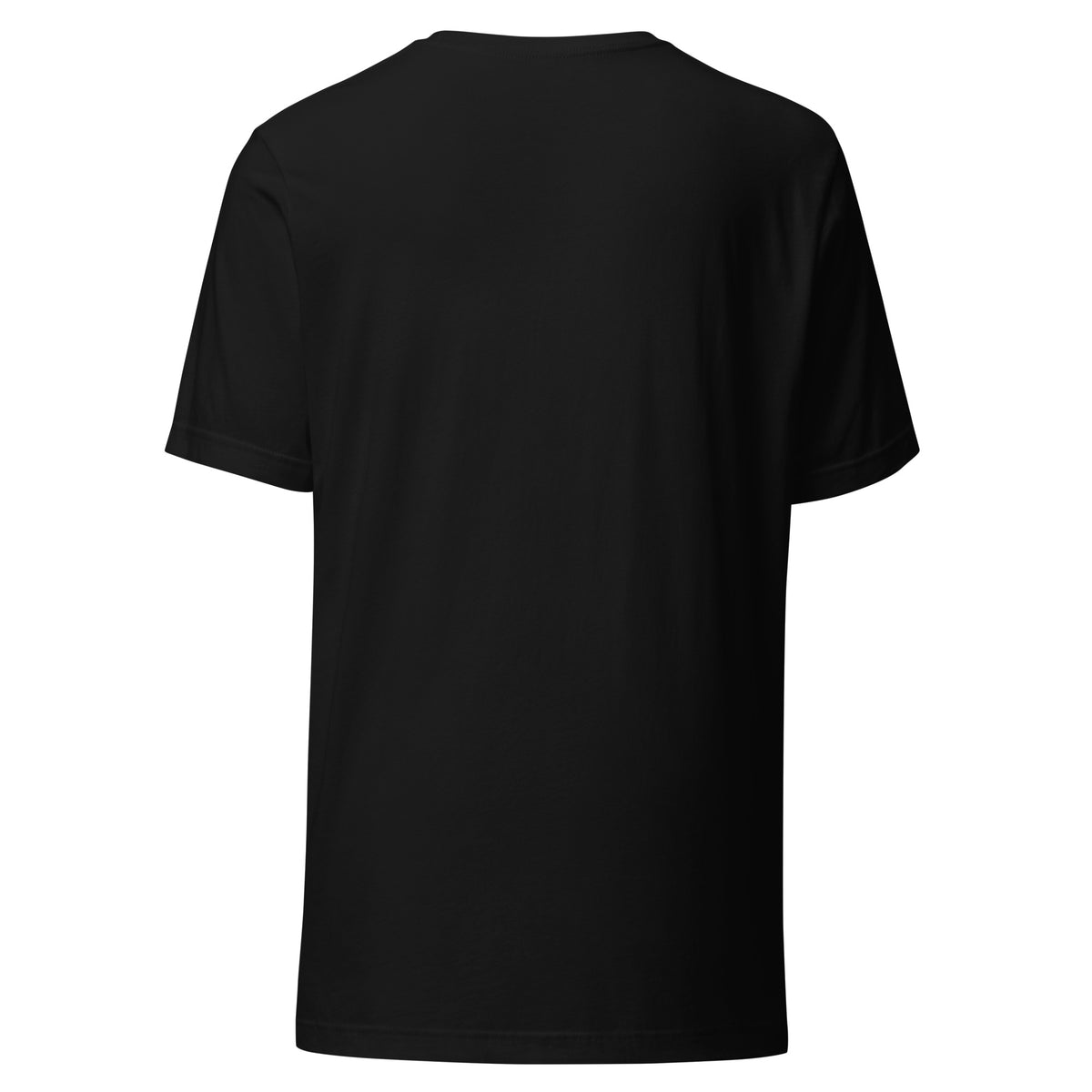 Black Cursive Wordmark tee — plain back