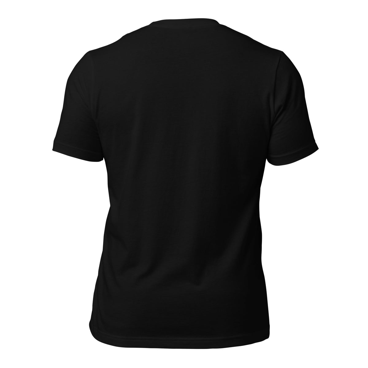 Nocturne Rose Spectral Veil Front Edition tee in Black — back garment view, plain with no print