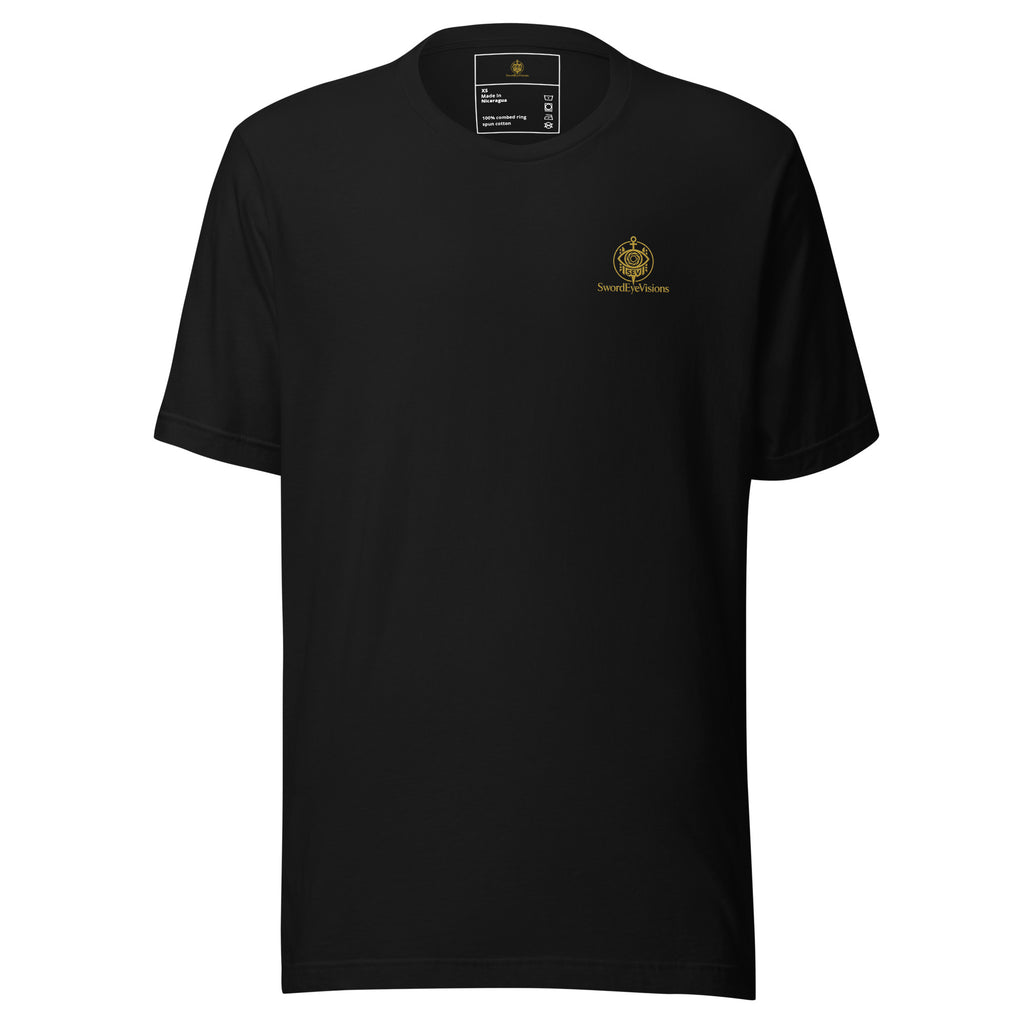 SEV Signature Crest T-Shirt — GoldCream — Black — alternate view 1 of 4