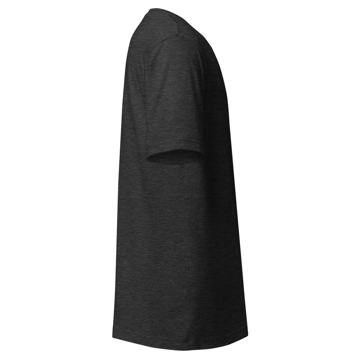 SEV Sigil Embroidered Tee in Dark Grey Heather, right side view