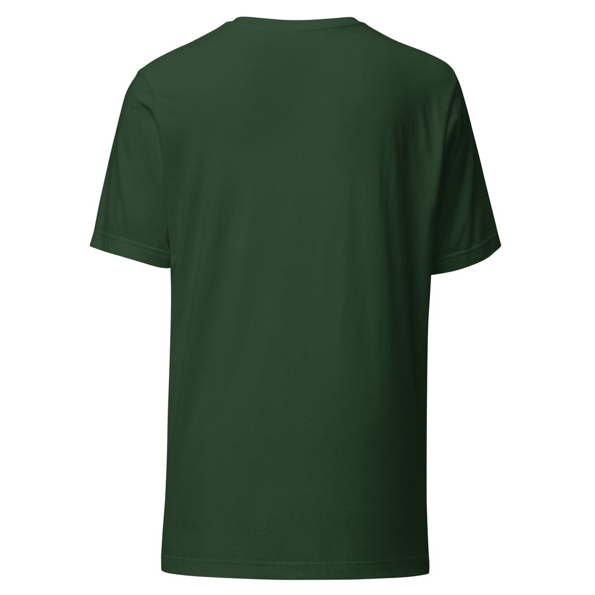 SEV Sigil Embroidered Tee in Forest, back view, plain with no back artwork