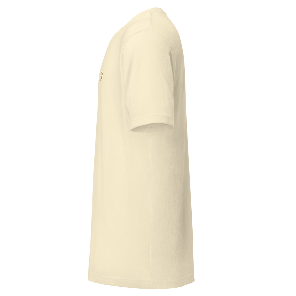 SEV Quiet Monogram Tee in Natural, left side view