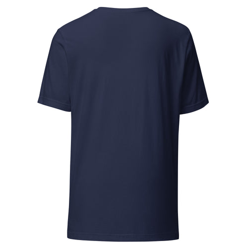 Anointed Aura Head of Illumination T-shirt in Navy — back view