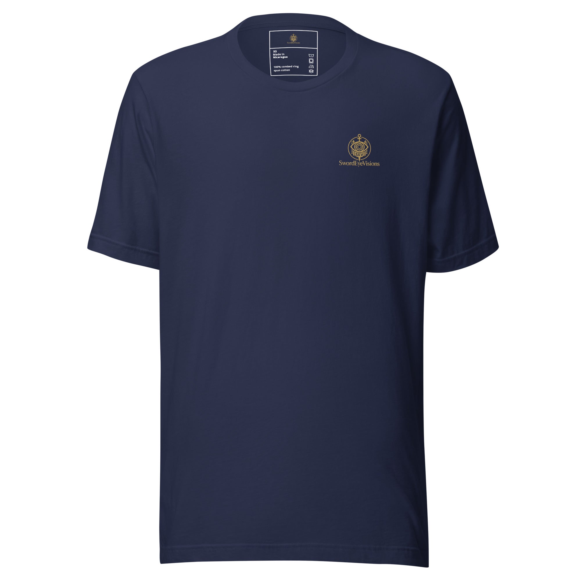 SEV Signature Crest T-Shirt — GoldCream — Navy — alternate view 1 of 4