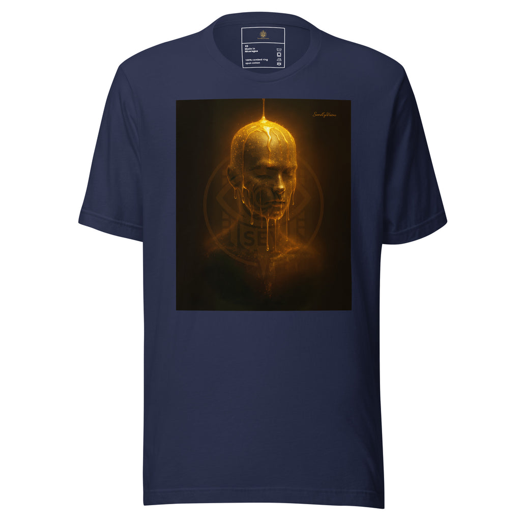 Anointed Aura Head of Illumination T-shirt in Navy — front view