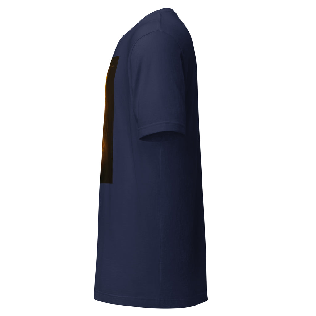Anointed Aura Head of Illumination T-shirt in Navy — left side view