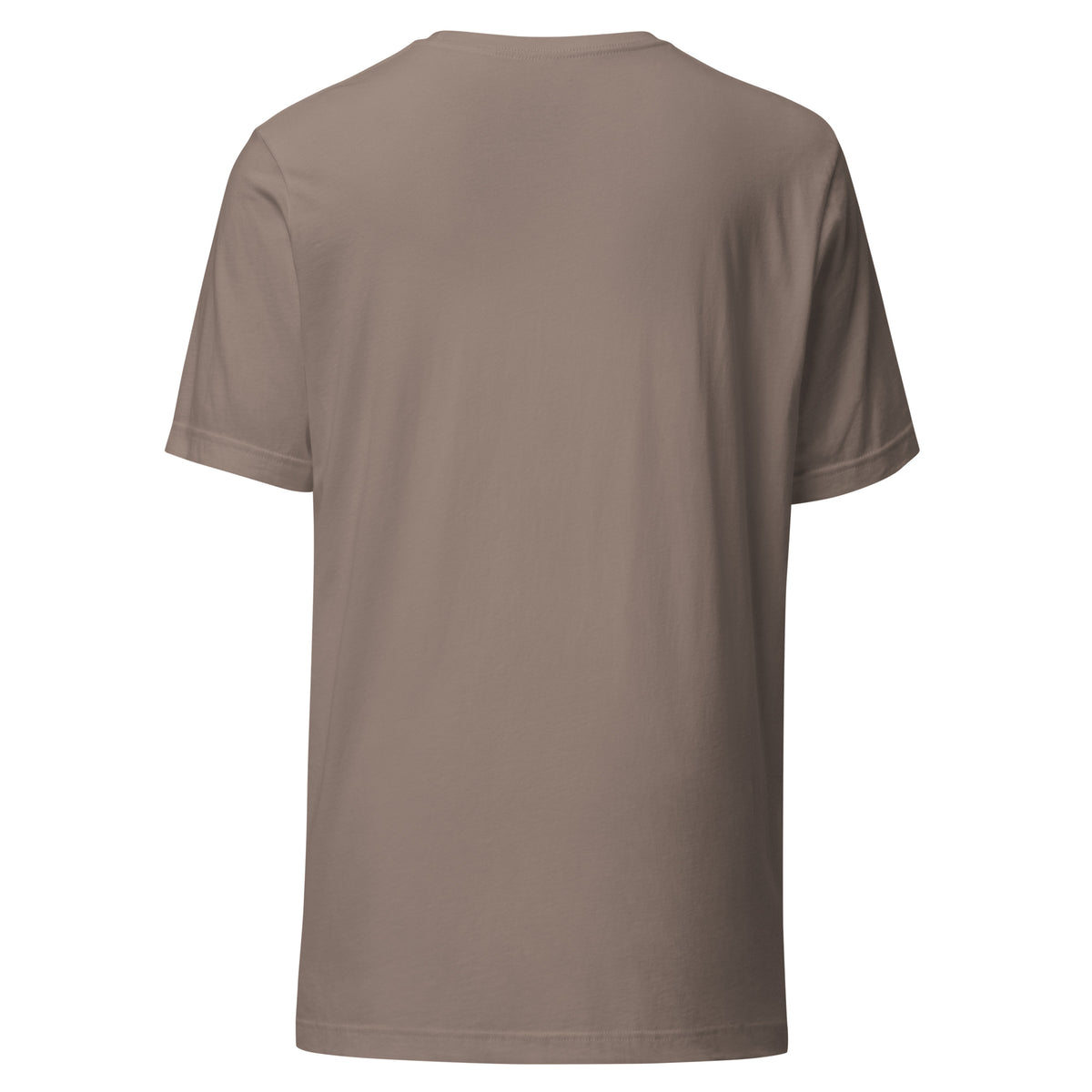 SEV Quiet Monogram Tee in Pebble, back view, plain with no back artwork