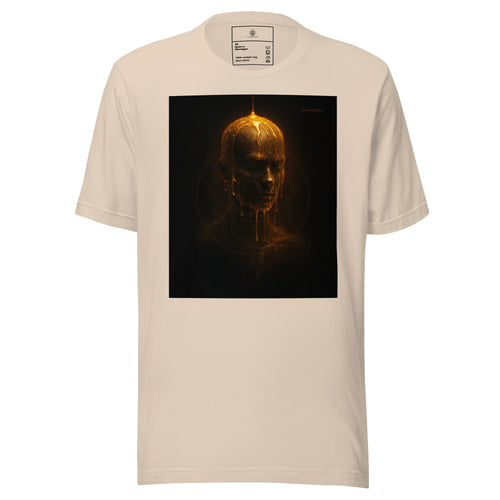 Anointed Aura Head of Illumination T-shirt in Soft Cream — front view